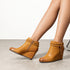 FRAUEN KEILABSATZ-STIEFELETTEN – WESTERN-STIL HERBSTSCHUHE FÜR KLEIDER